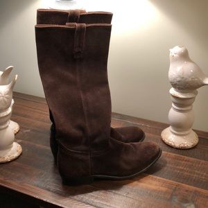Frye brown suede knee boots 8.5 B